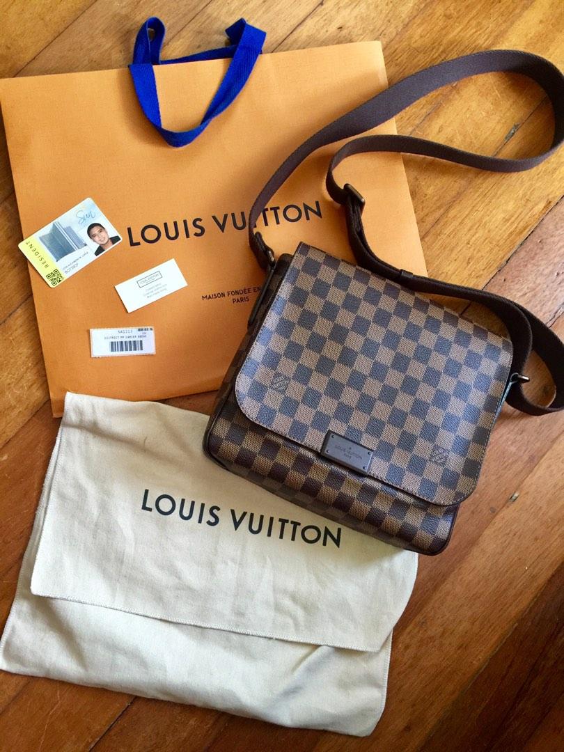 Louis Vuitton District PM Damier Ebene, Luxury, Bags & Wallets on Carousell