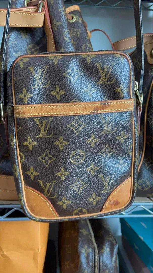 Authentic Louis Vuitton Monogram Danube 28 Shoulder Cross Body Bag