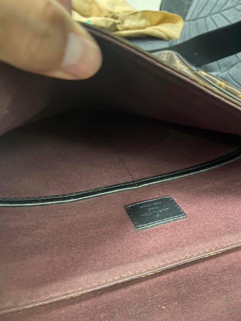 Auth Louis Vuitton Macassar Bass MM Shoulder Bag M56715 Japan Used