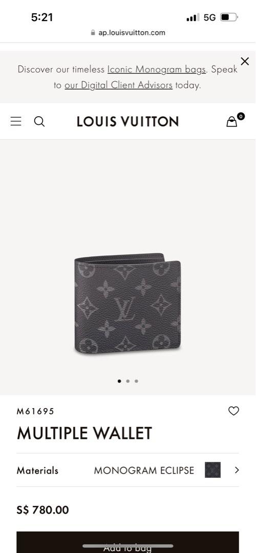 Louis Vuitton 2018 Monogram Eclipse Rivets Chain Wallet - Black Wallets,  Accessories - LOU265440