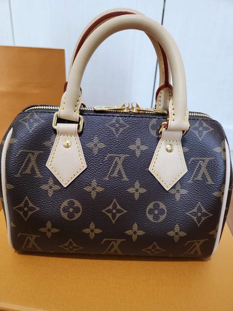 Lv speedy 20 in the black straps, Luxury, Bags & Wallets on Carousell