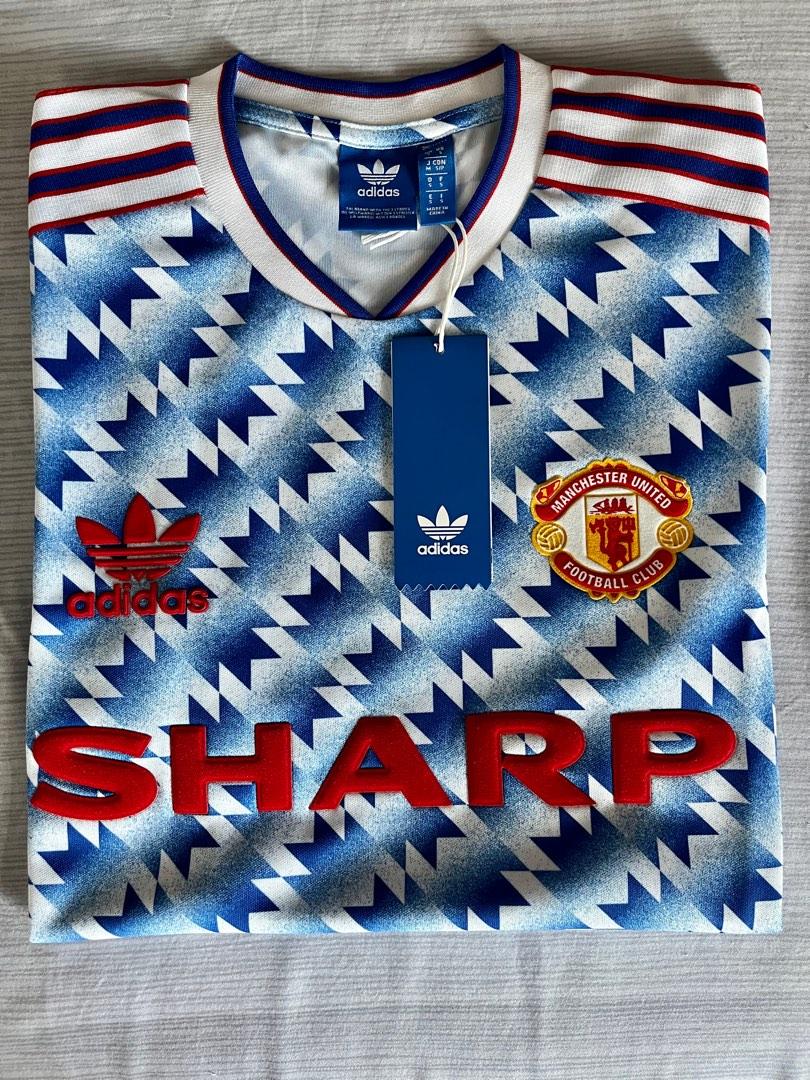 Manchester United 1990 - 1992 Away football Adidas vintage shirt