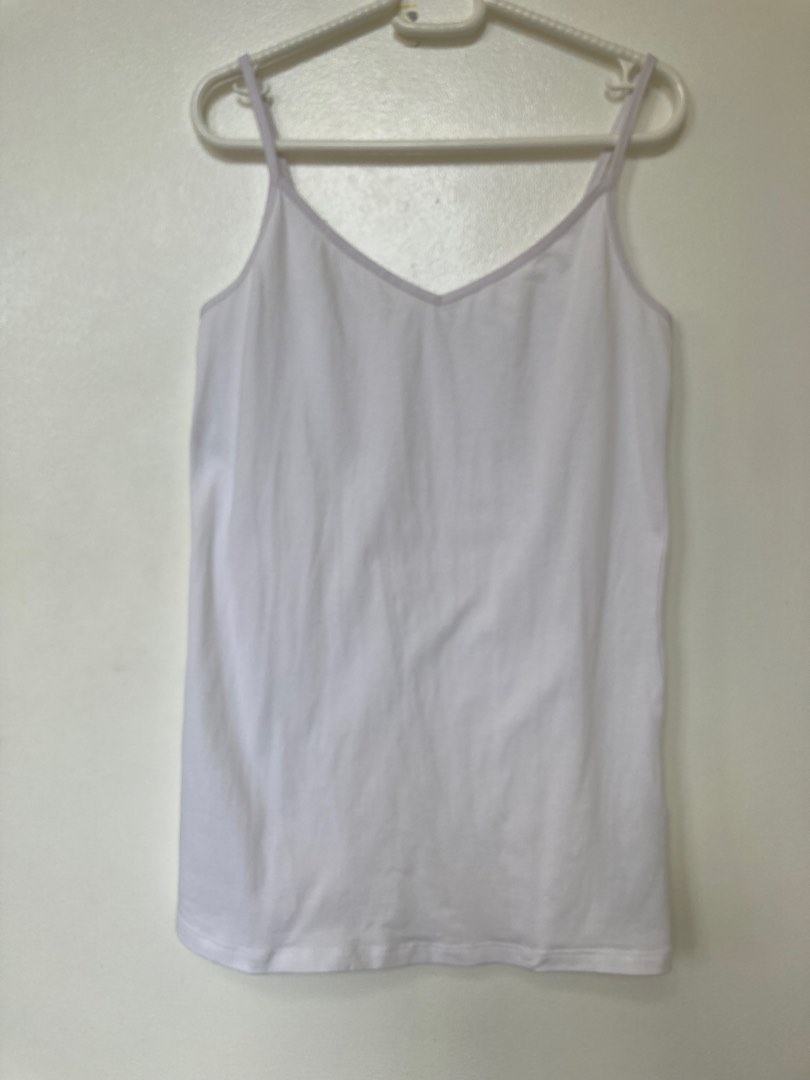 MARKS & SPENCER white cotton cami, Women's Fashion, Tops, Sleeveless on