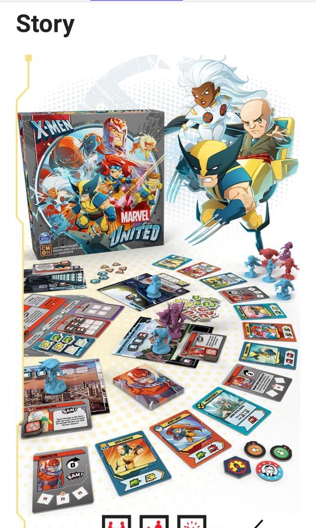 CMON Marvel United XMen Kickstarter Boardgame, Hobbies & Toys, Toys