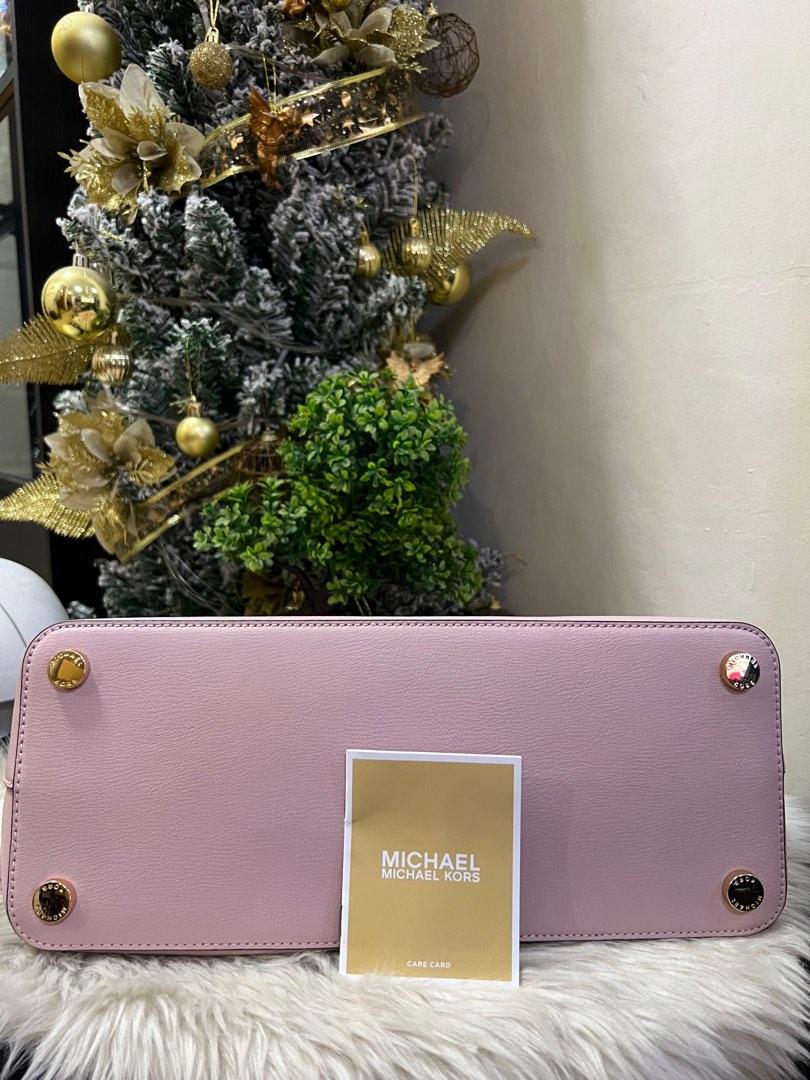 Michael Kors Emmy LG Dome Satchel Leather Blossom Pink 35H9GY3S3L