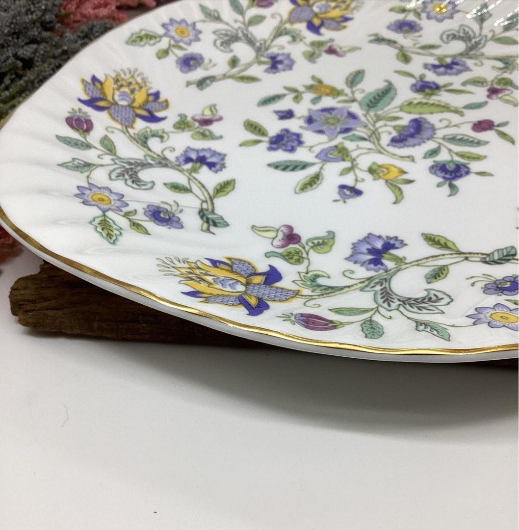 Minton haddon hall blue plate, Furniture & Home Living, Kitchenware & Tableware, Dinnerware