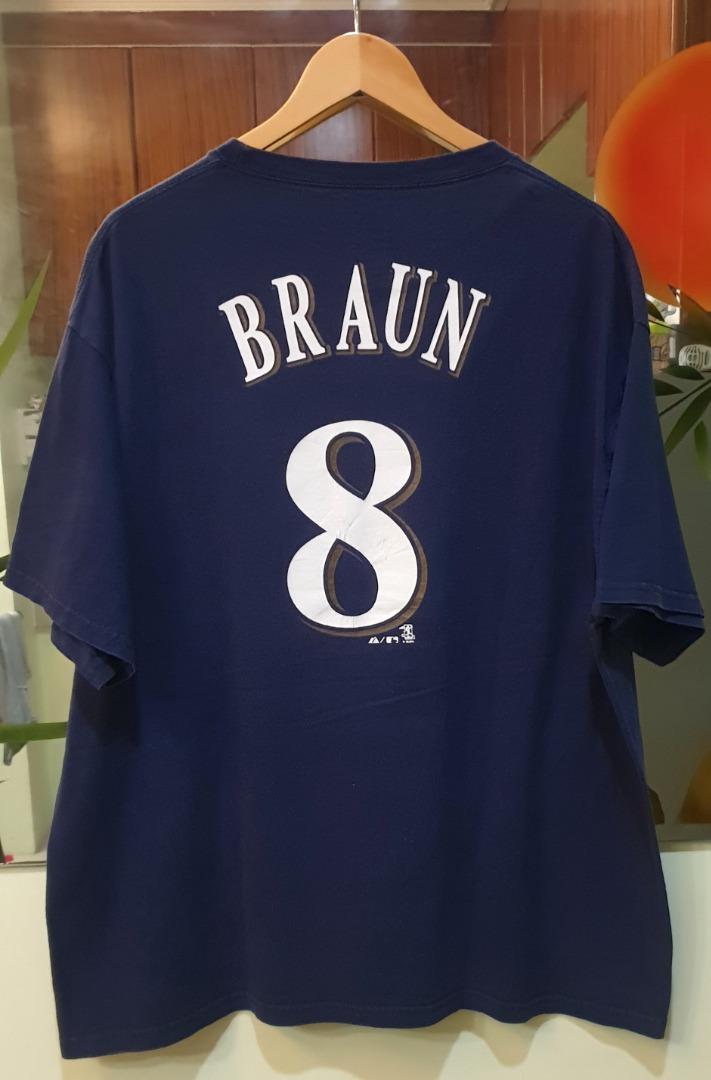 Vintage MLB Milwaukee Brewers Braun T-Shirt - XL