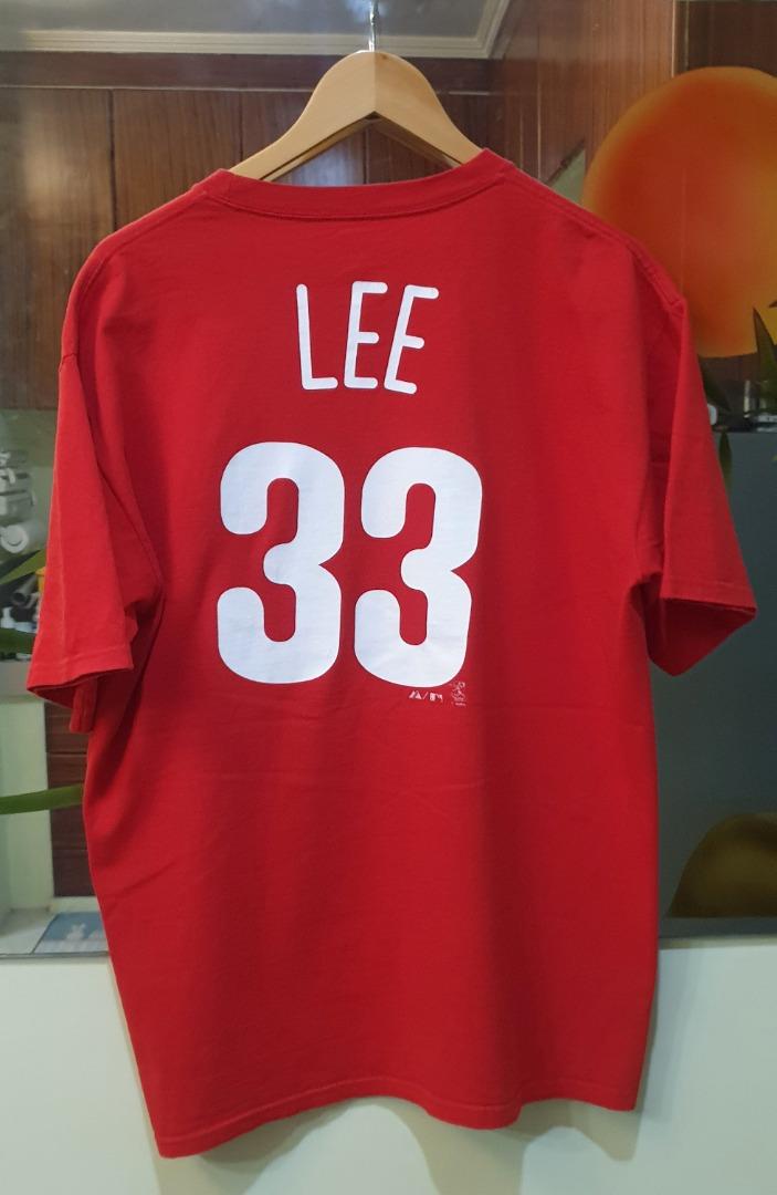 Nike Phillies Cliff Lee #33 Black T-Shirt