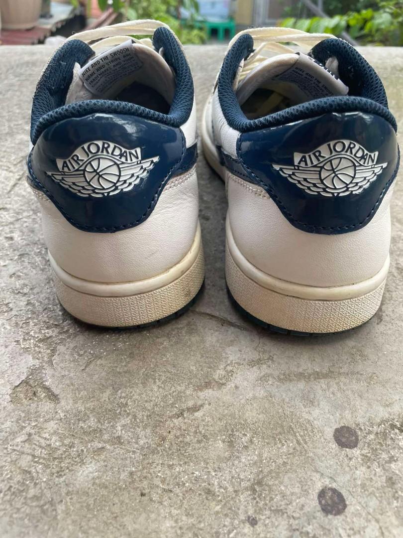 navy blue jordan 1 low