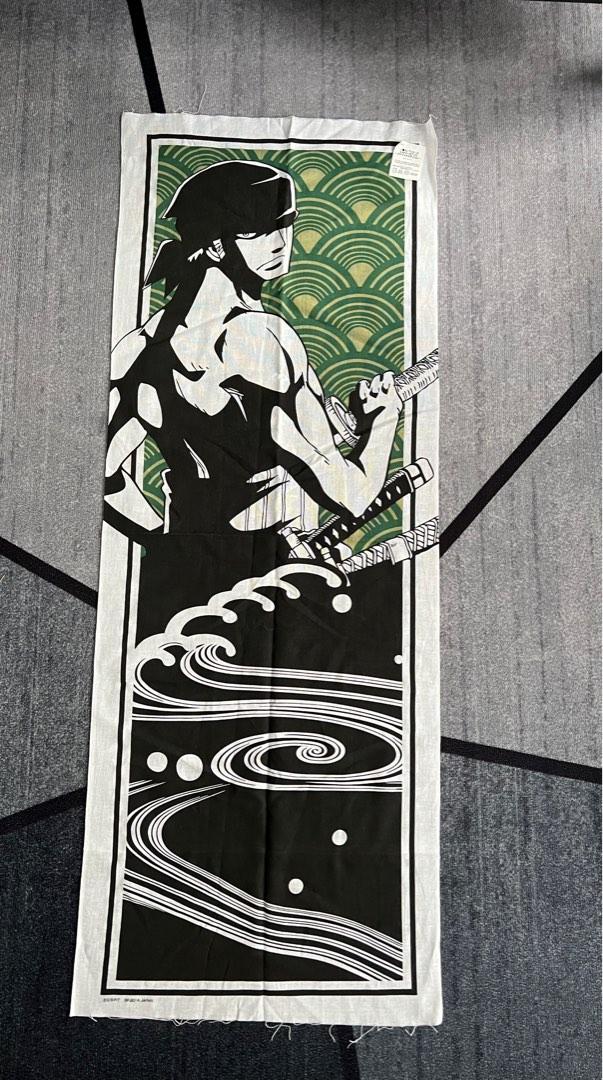 (OPM124) One Piece Zoro Long Cloth Banner/Merchandise, Hobbies & Toys