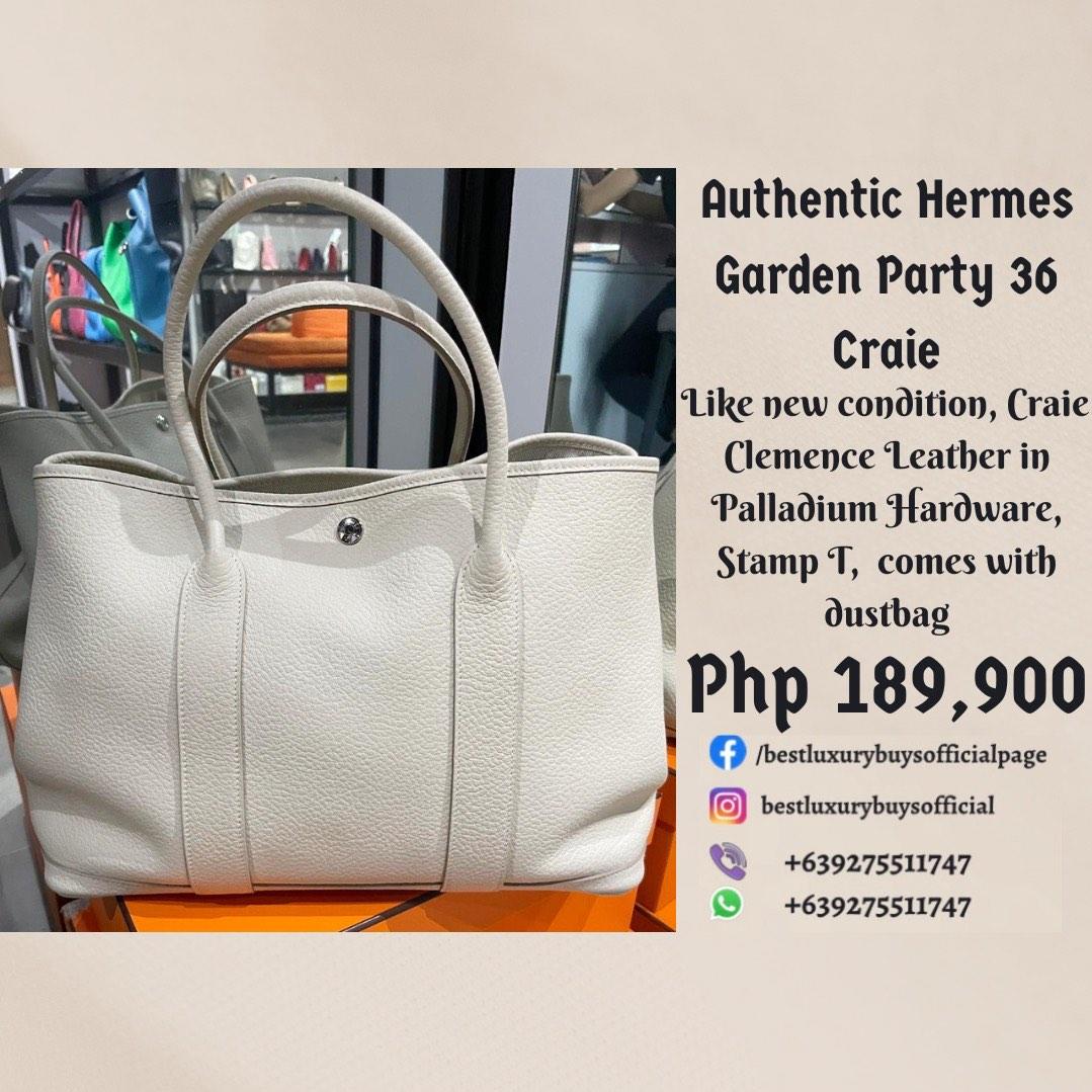 Geuine Leather Garden Party Tote Bag For Women Luxury Handbags