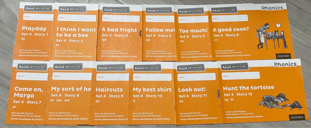 OXFORD Read Write Inc Set 4 Orange Storybooks, 興趣及遊戲, 書本 & 文具, 小說 & 故事書 ...