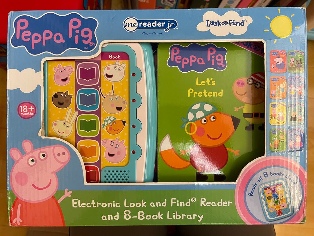 Peppa Pig Electronic Reader, 興趣及遊戲, 書本 & 文具, 小朋友書 Carousell