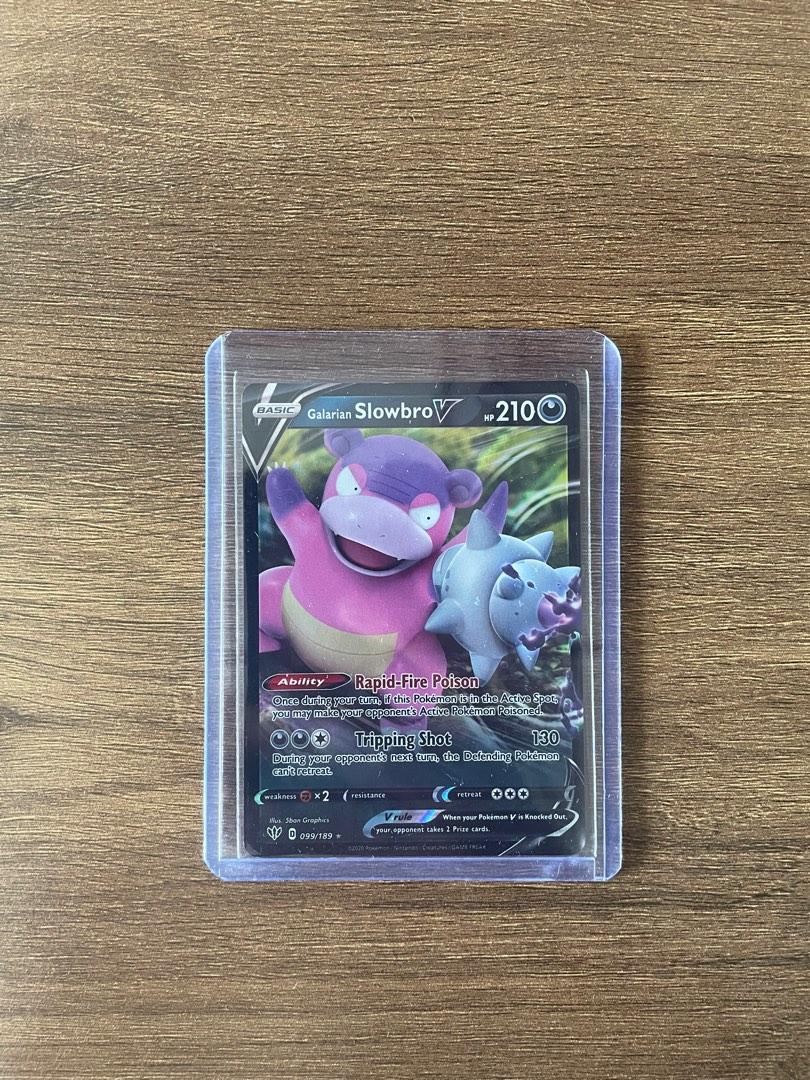 Pokemon TCG Darkness Ablaze (Galarian Slowbro - Ultra Rare 099/189),  Hobbies & Toys, Toys & Games on Carousell