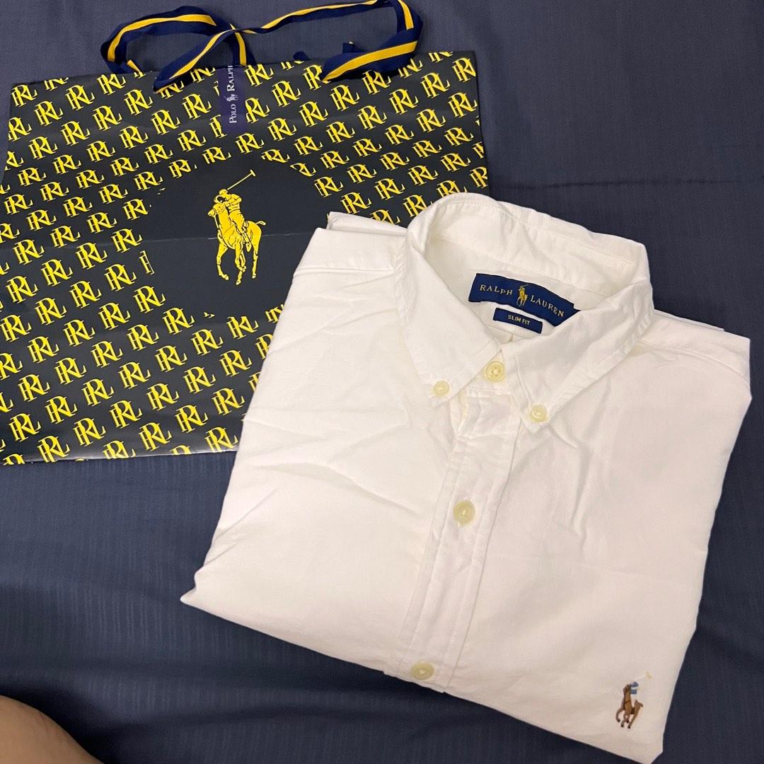 Polo Ralph Lauren White Oxford Shirt, Men's Fashion, Tops & Sets, Formal  Shirts on Carousell