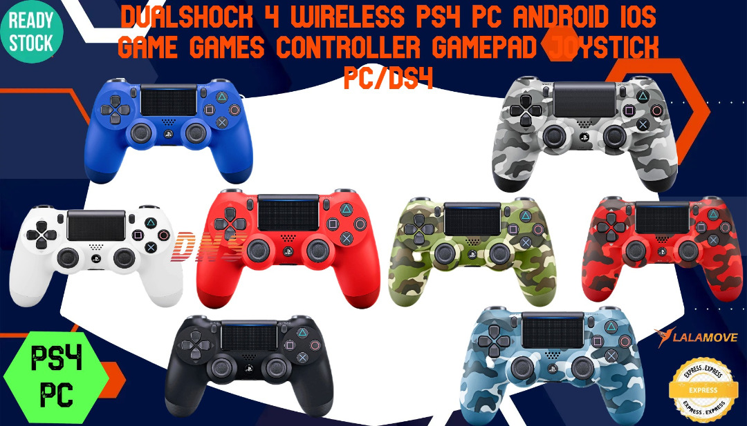 Ps4 Pc Android Ios DualShock 4 Wireless Game Games Controller