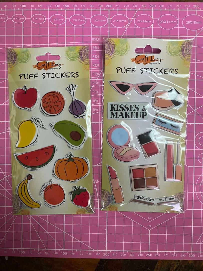 Puff Stickers, Hobbies & Toys, Stationary & Craft, Craft Supplies ...