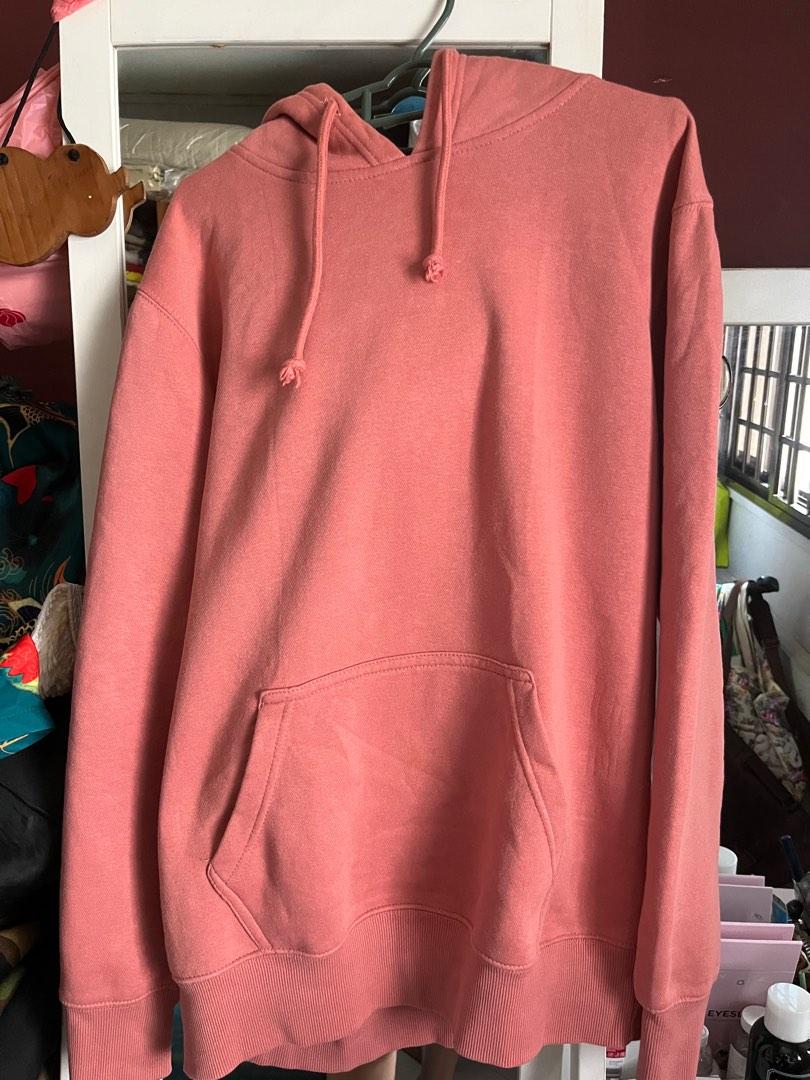 Pull Bear Pink Pullover Hoodie with Pouch