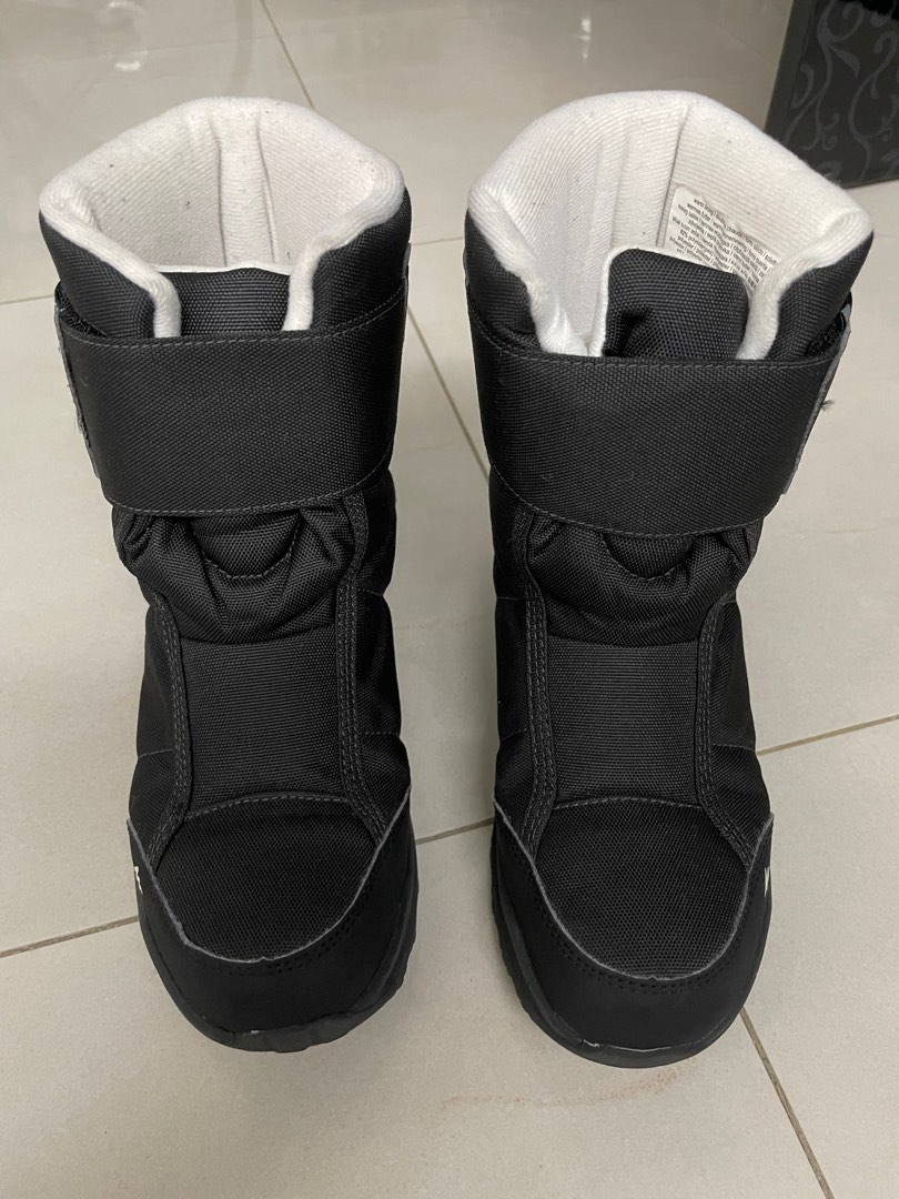 Quechua Kids Black Boots, Babies & Kids, Babies & Kids Fashion on Carousell