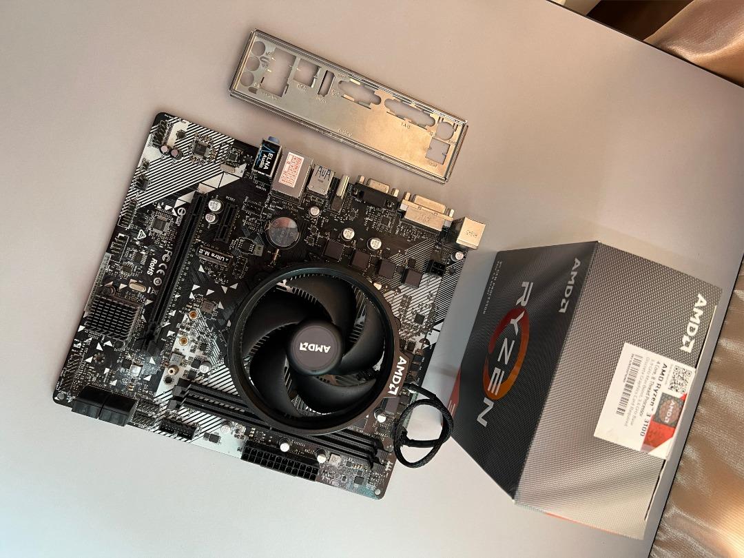 Ryzen 3 3100 CPU bundle with Asrock A320M HDV R4.0 Motherboard