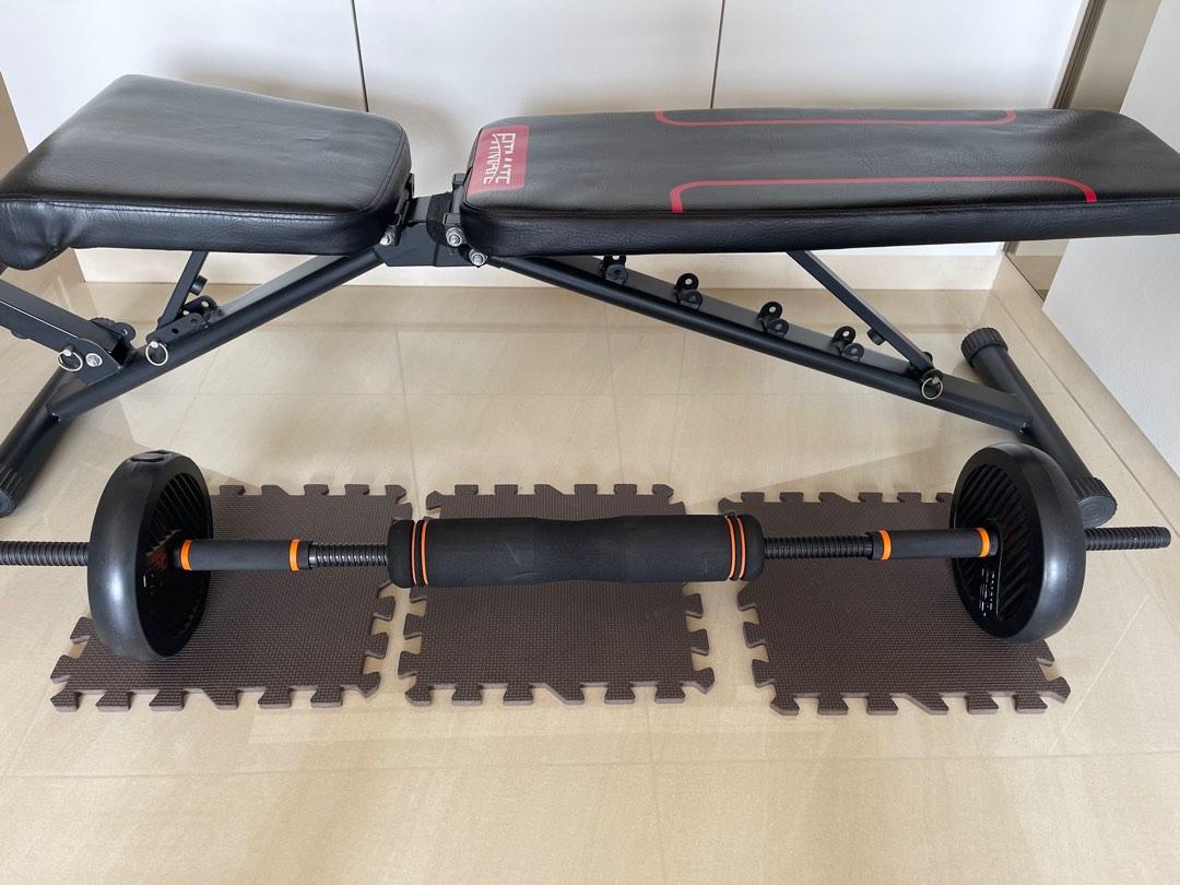 Bench and deals dumbbells for sale