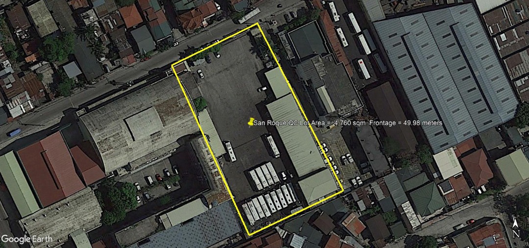 SAN ROQUE CUBAO QUEZON CITY COMMERCIAL INDUSTRIAL LOT 4,753 SQ.M, Property, For Sale, Lot on