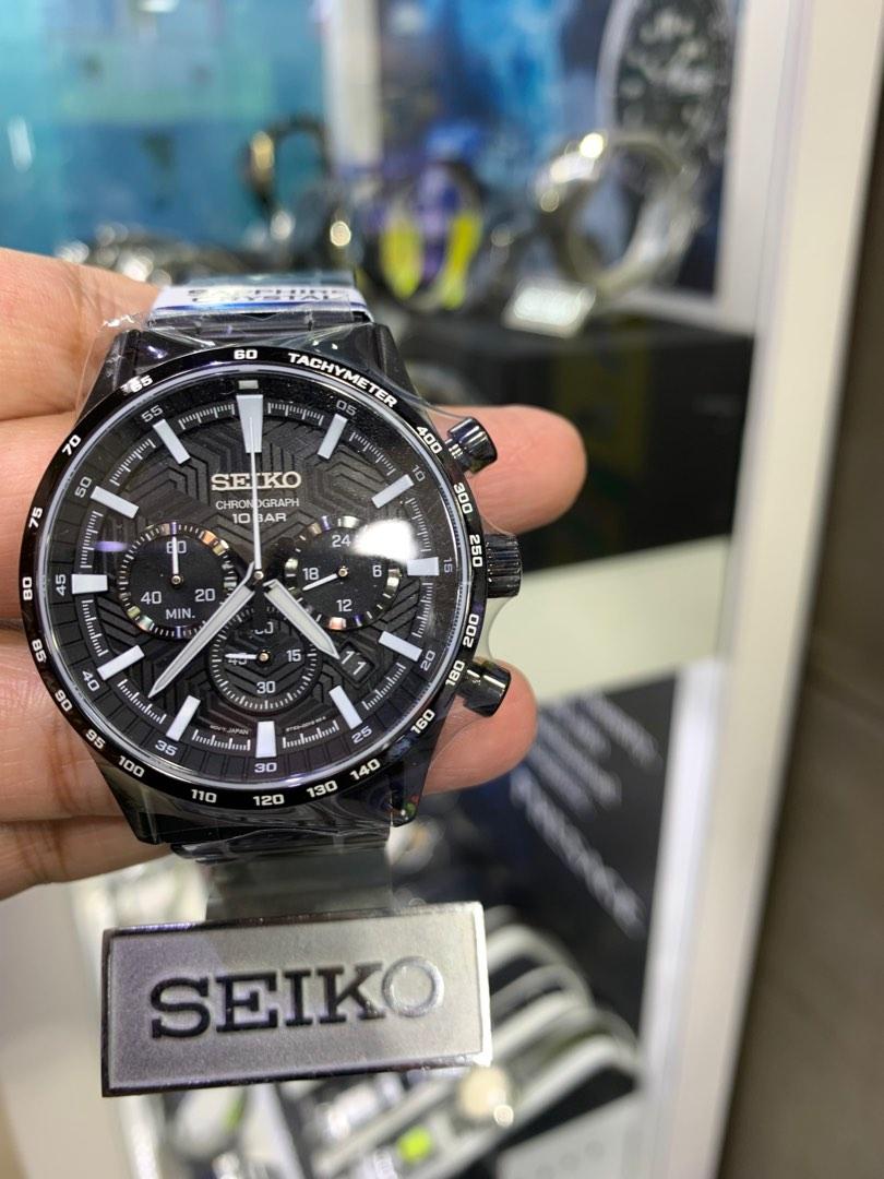 SEIKO CHRONOGRAPH SPORTS WATCH SAPPHIRE CRYSTAL JAPAN MOVEMENT CAL