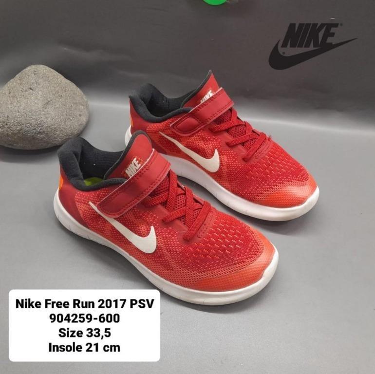 Sepatu Anak Nike Red 904259 600 Free Run 2017 PSV Size 33 5 Bayi