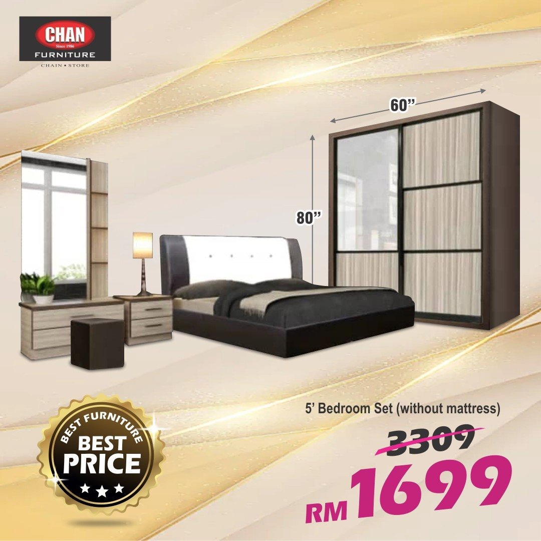 SET BILIK TIDUR 6X8 Furniture Home Living Furniture Bed