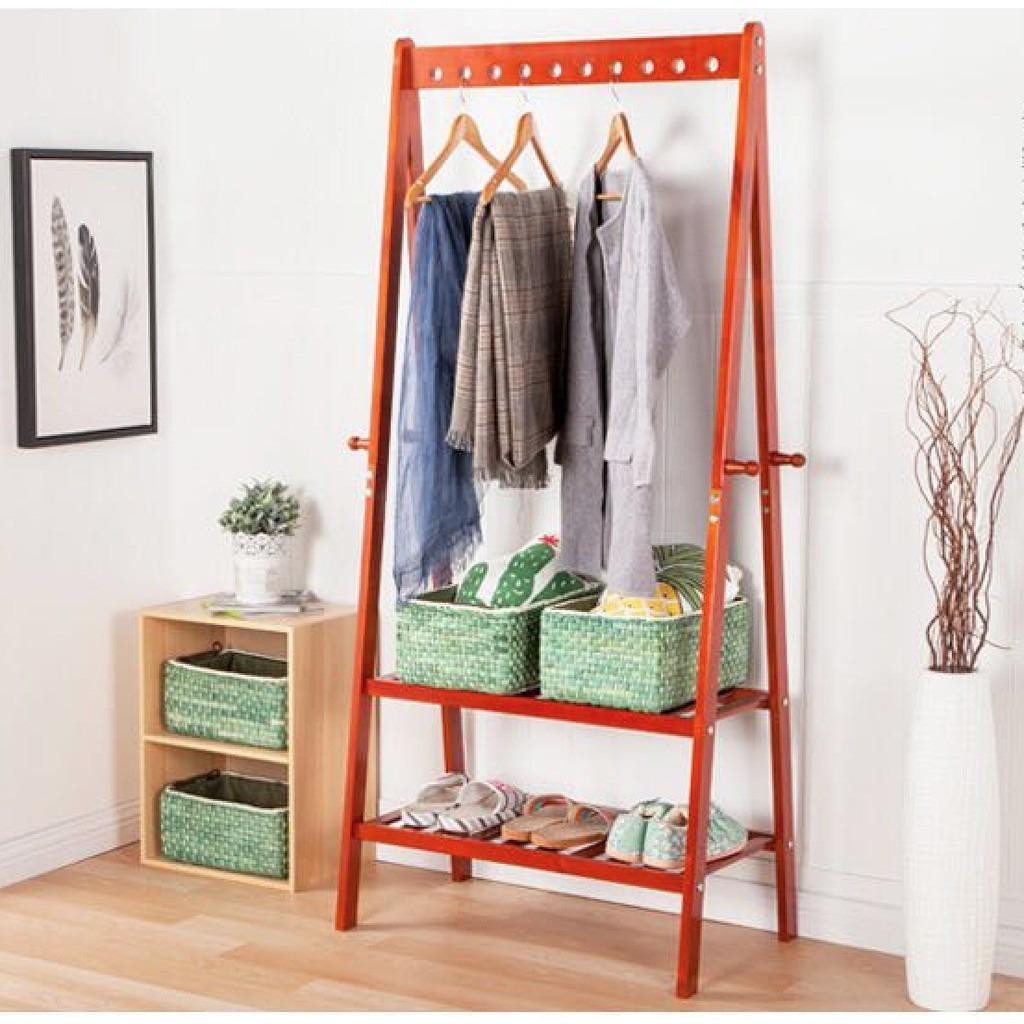 Solid Wood Clothes Rack, Furniture & Home Living, Home Improvement