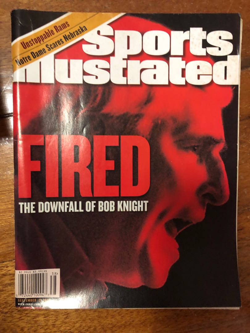 Sports Illustrated Bobby Knight Cover Sept 2000 Issue Hobbies Toys