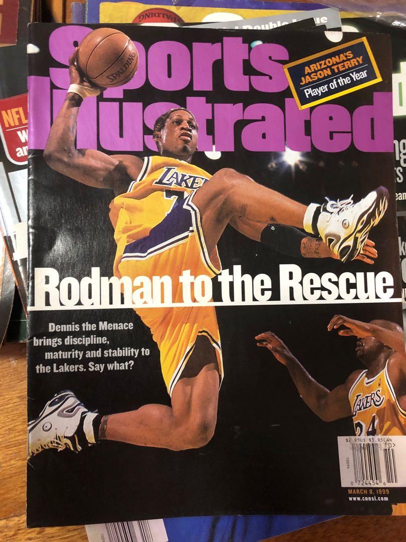 Rodman Magazines Sports Illustrated Dennis Rodman LA Lakers Cover, Hobbies & Toys, Books ...