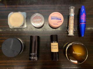 Sulwhasoo氣墊、by TERRY 蜜粉 刷具 打亮棒、雪肌精蜜粉、innisfree蜜粉、maybelline睫毛膏、medicube 遮瑕膏、Clinique 腮紅