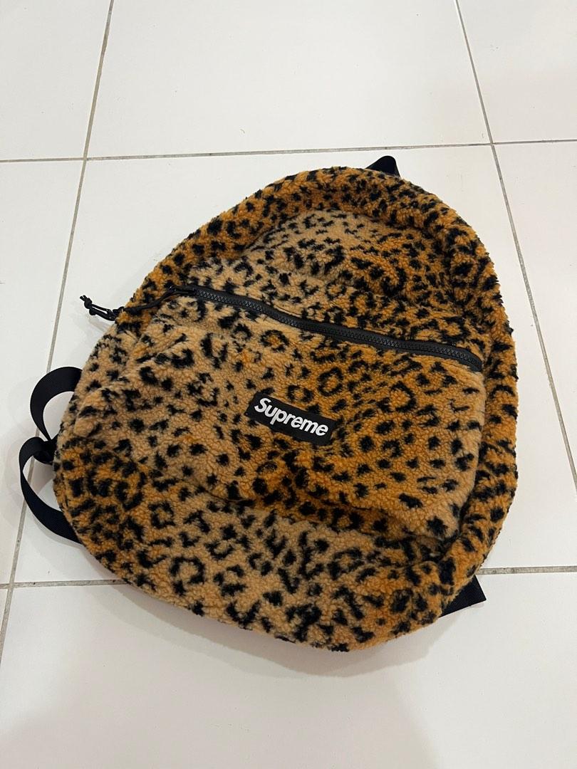 Supreme cheap leopard backpack