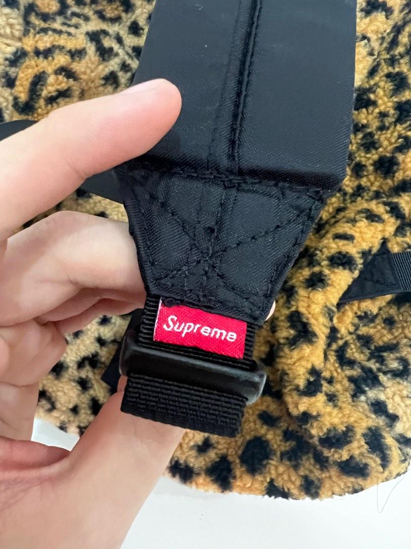Supreme red deals leopard fleece