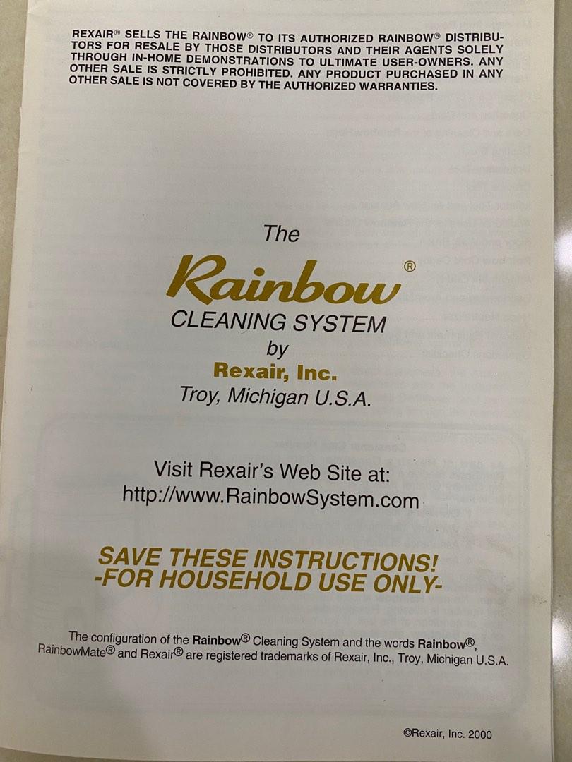 The Rainbow Cleaning System, TV & Home Appliances, Vacuum Cleaner