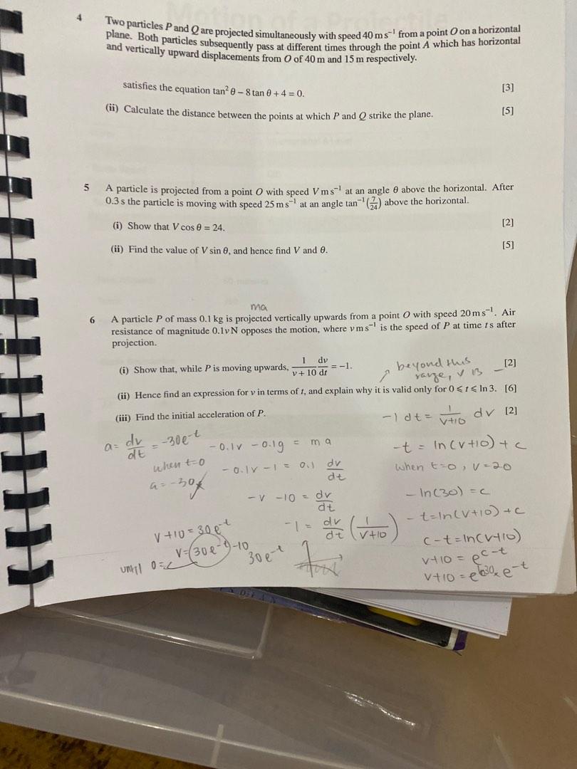 Topical Further Maths Mechanics Past Paper, Hobbies & Toys, Books ...