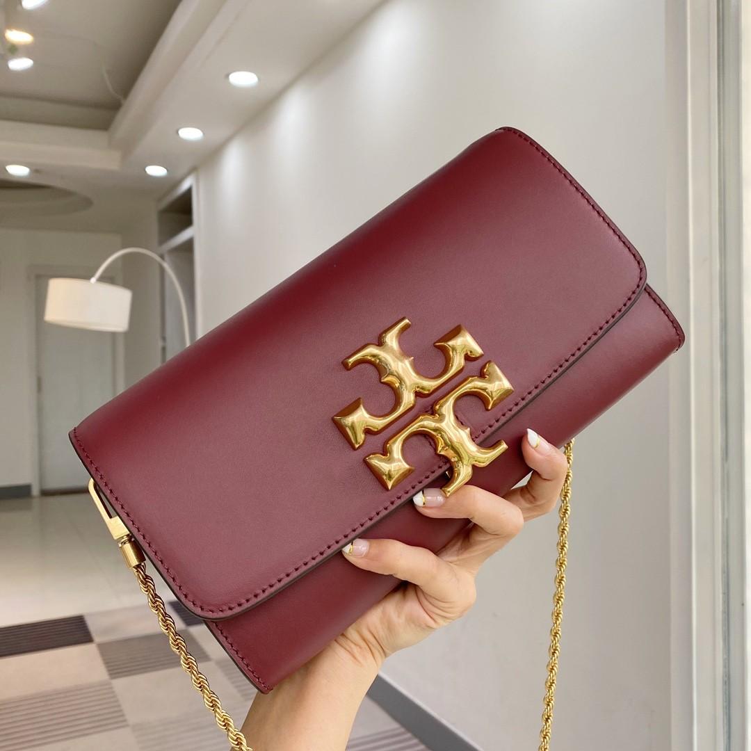 Tory Burch Eleanor Clutch Sling Bag Red