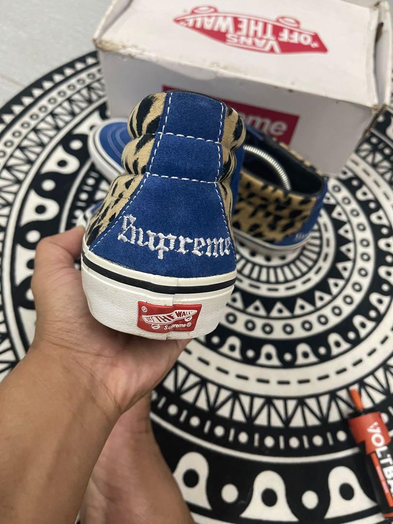 Vans x supreme cheetah mid Men s Fashion Footwear Sneakers on