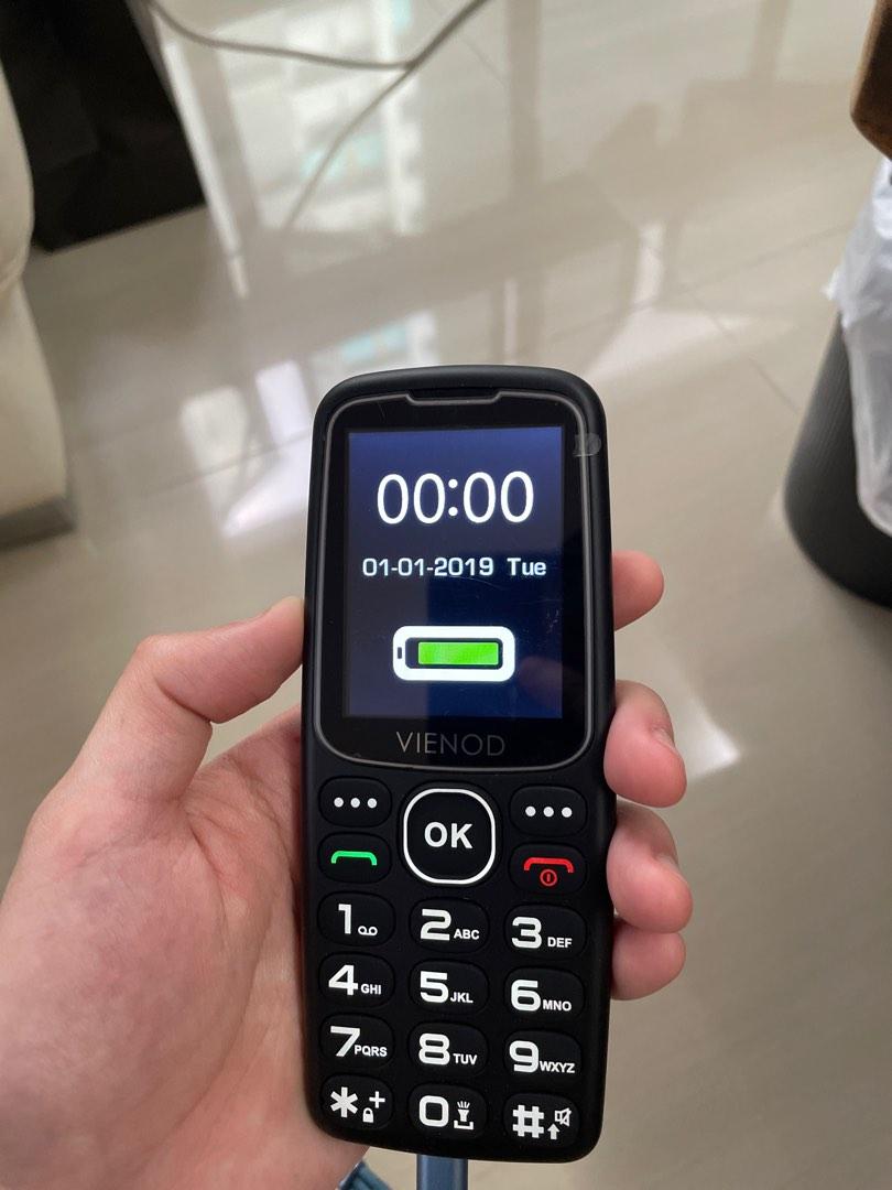VIENOD V206 GSM Big Button Mobile Phones For Elderly, 2.4 Inch Large