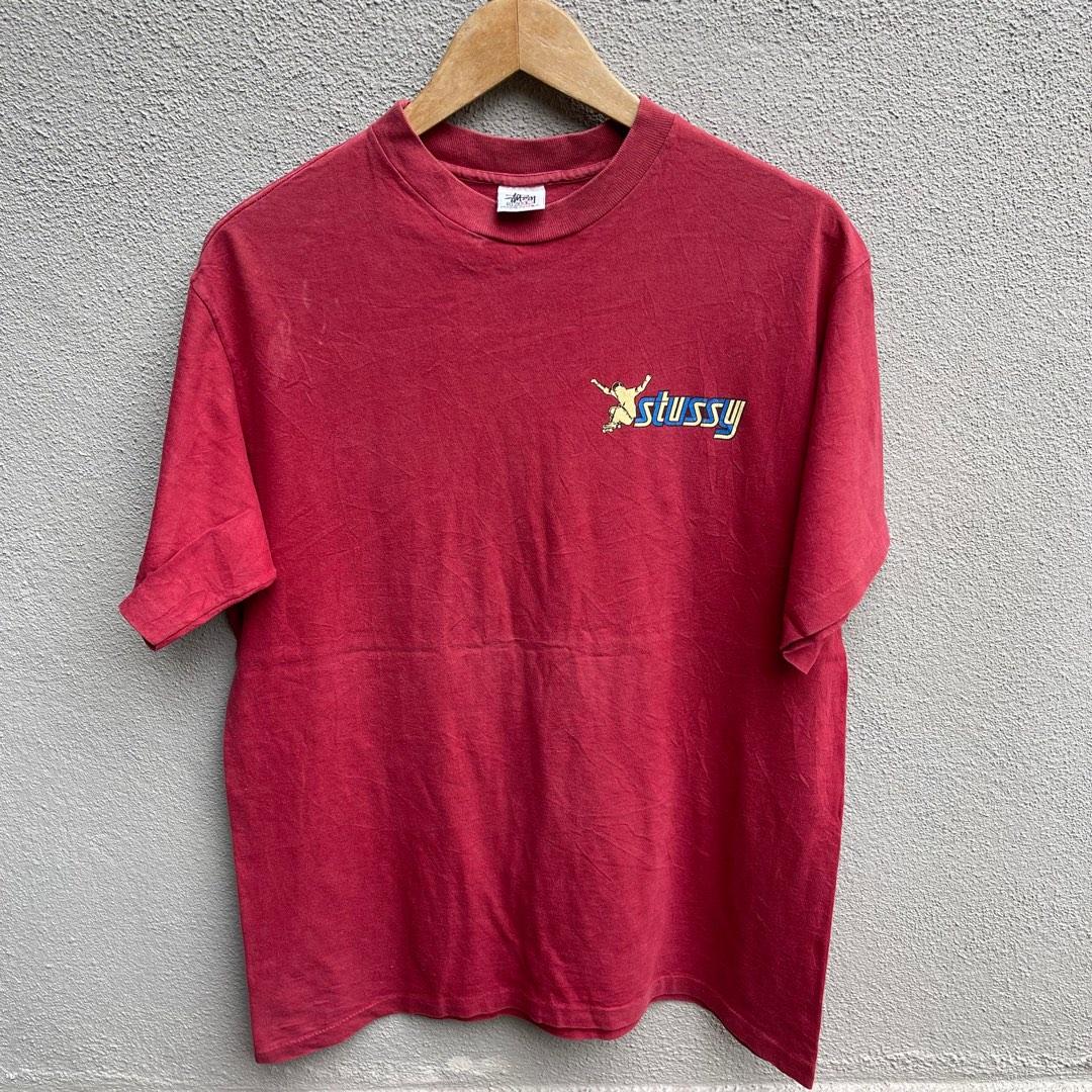 Vintage 90s STUSSY usa old skate tee, Men's Fashion, Tops & Sets 