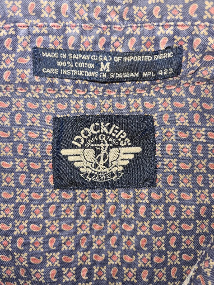 Vintage Dockers Levis paisley print shirt, Men's Fashion, Tops & Sets,  Formal Shirts on Carousell