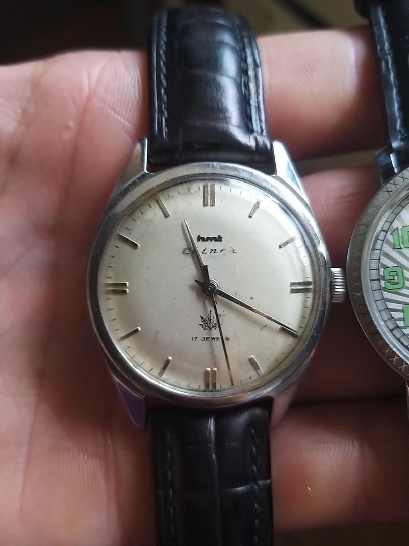 Vintage hand winding watches camy titioni seiko citizen, Men's Fashion