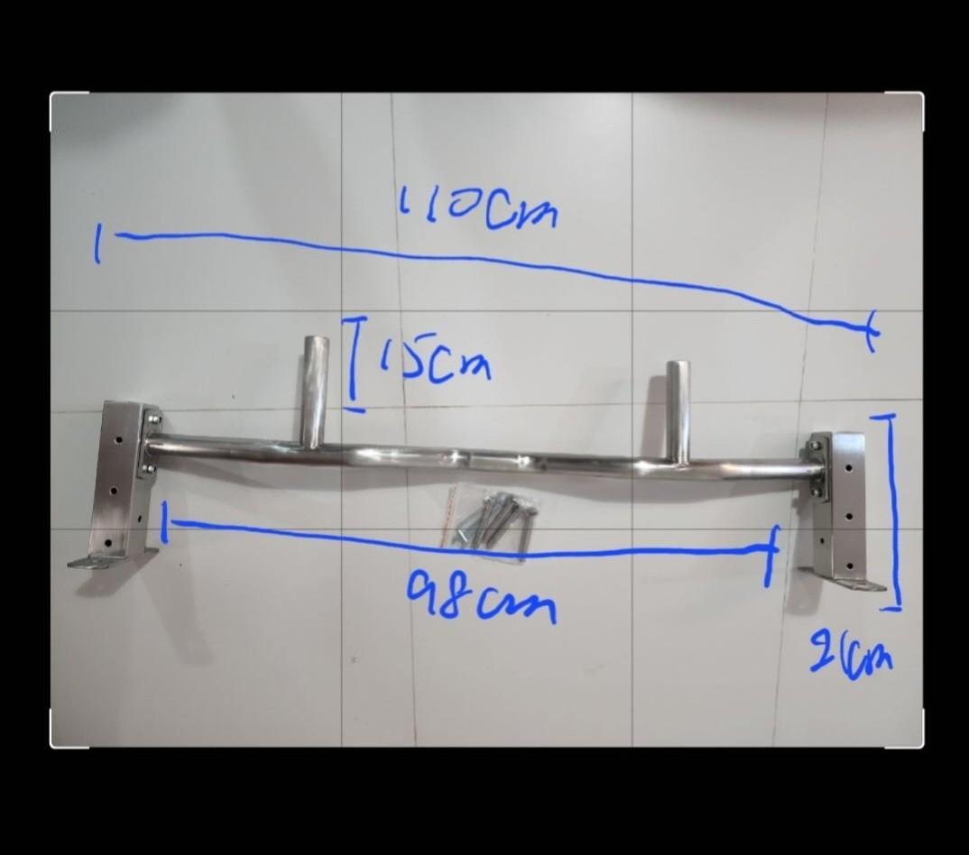 Wall mount pull up bar (custom), Sports Equipment, Exercise & Fitness