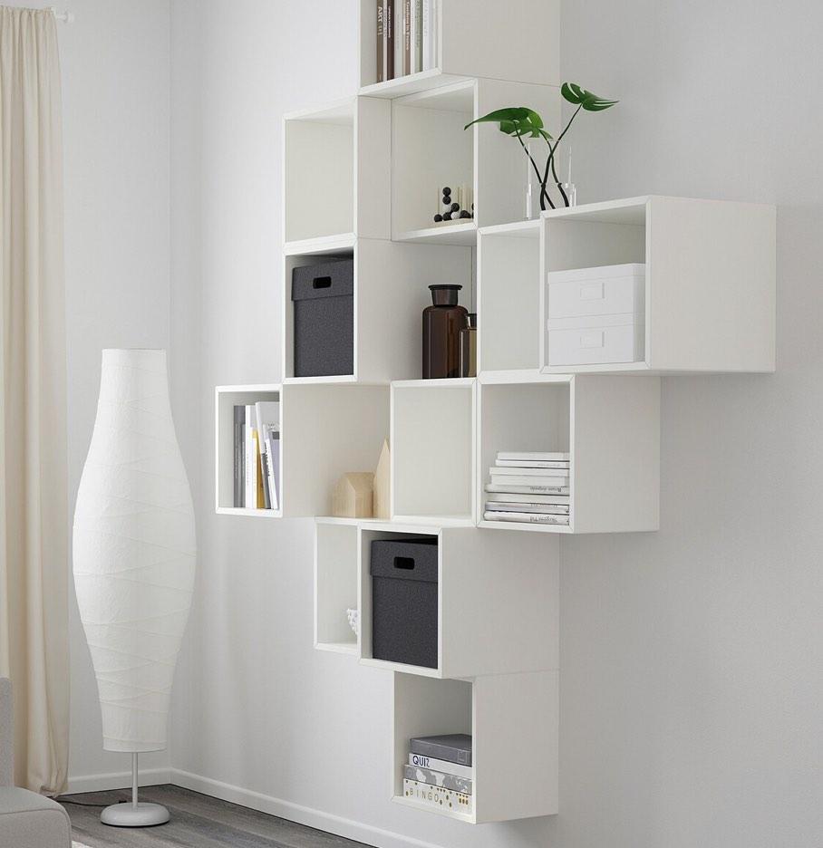 Wall Mounted Cabinet IKEA EKET white Furniture Home Living Wall Mounted Cabinet IKEA EKET white Furniture Home Living