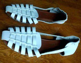 White sandals