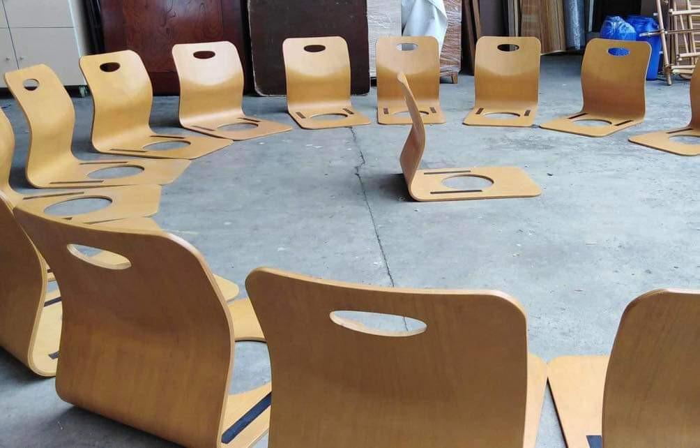 wooden floor chairs japan surplus, Furniture & Home Living, Furniture, Chairs on Carousell