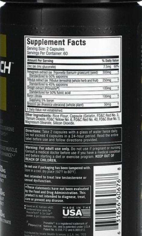WTS: Brand New, Unopened Muscletech Alpha Test (Testosterone Booster, 120  capsules), Health & Nutrition, Health Supplements, Vitamins & Supplements  on Carousell