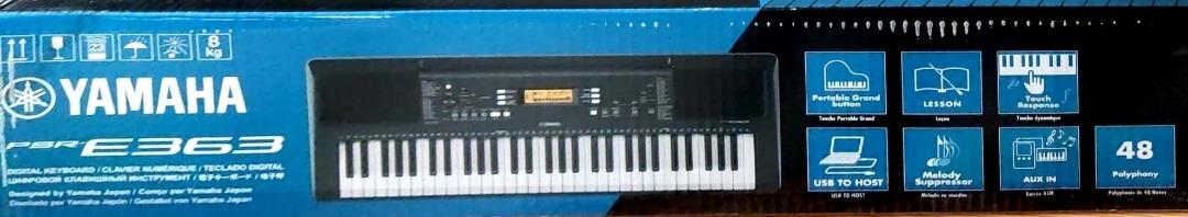 Yamaha PSR-E363 Portable Keyboard, Hobbies & Toys, Music & Media