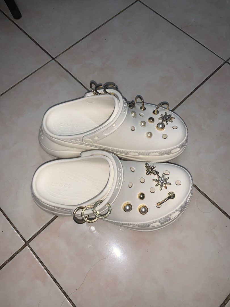 Yang mi x crocs collab, Women's Fashion, Footwear, Slippers and slides